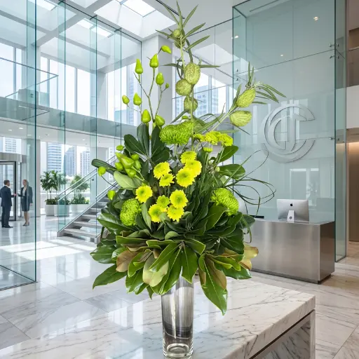 Arreglo de verde iris